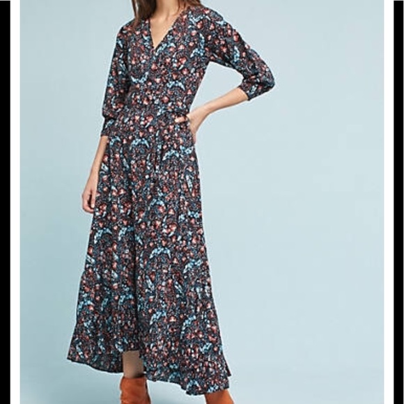 Anthropologie Dresses & Skirts - Anthropologie Flannel Toulon wrap Dress Anthropologie Dresses & Skirts - Anthropologie Flannel Toulon wrap Dress